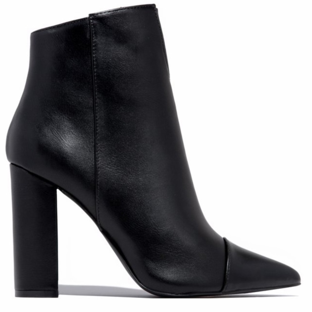 Harley Split Faux Leather Booties - Picture 3 of 6
